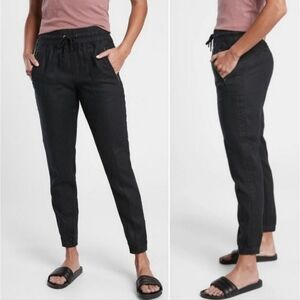 Athleta Cabo Linen Joggers Size 6